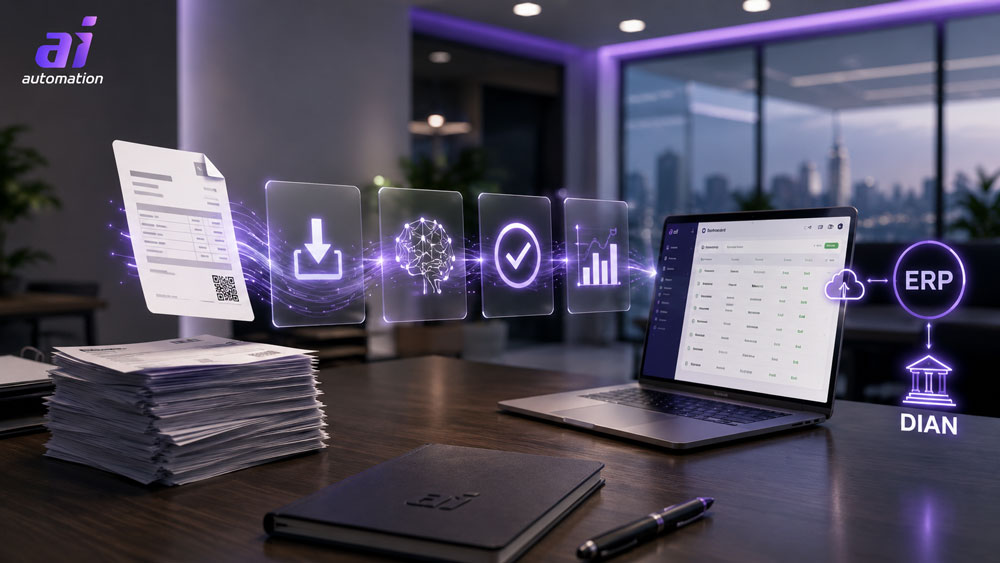 Automatización de facturas electrónicas en Colombia para optimizar procesos y cumplir con la DIAN
