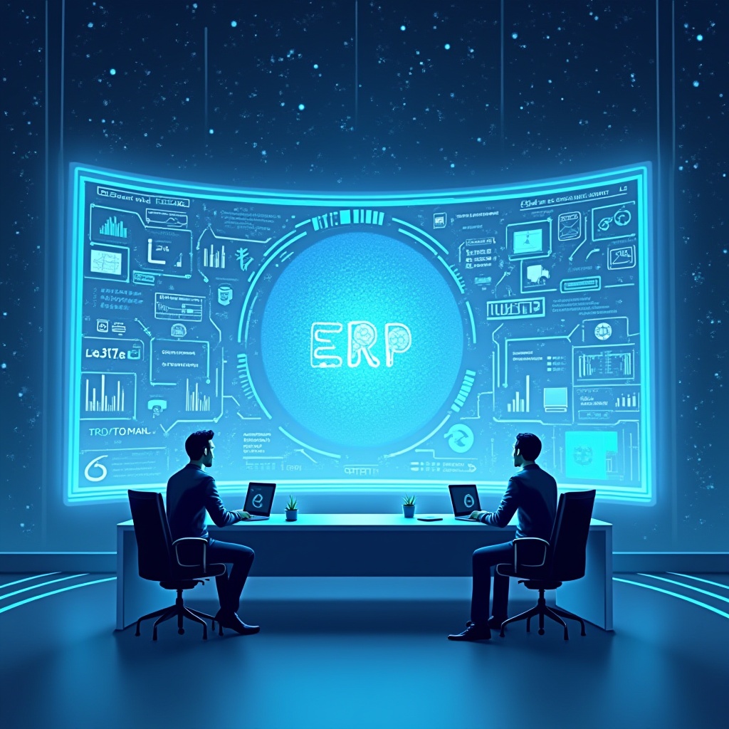 Integración de sistemas ERP con inteligencia artificial en la toma de decisiones empresariales.