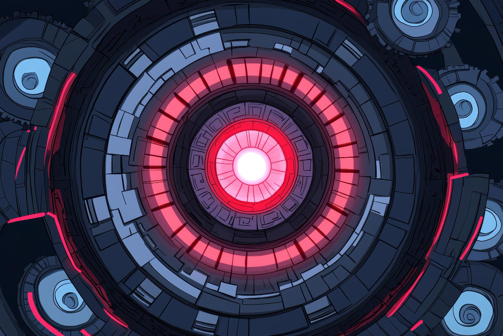 Luz roja robótica que se asemeja a HAL 9000 de la película 2001