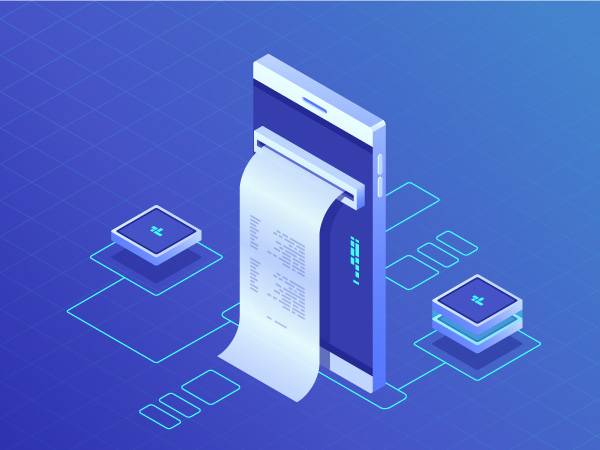 Recepción de facturas representada a través de una ilustración